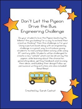 Preview of Don't Let the Pigeon Drive the Bus Engineering Challenge