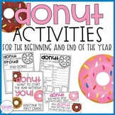 Donut Activities for Beginning and End of the Year - Googl