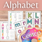 Donut Alphabet Classroom Centers & Homeschool Activities f