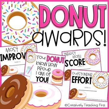 Preview of End of the Year Awards -Donut Awards EDITABLE Distance Learning Google Classroom