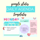 Donut - Bakery Themed Daily Agenda Slides - Editable Templates