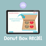 Donut Box Recall (Boom Cards™️)