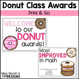 Donut Class Awards | End of the Year Awards | Editable