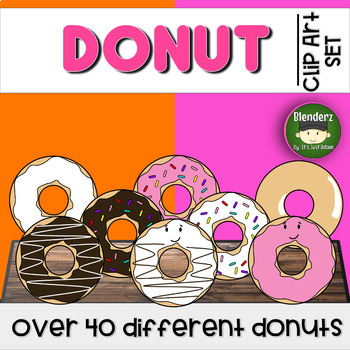 Preview of Donut Clipart Blenderz Clips Donuts Themed Classroom Decor