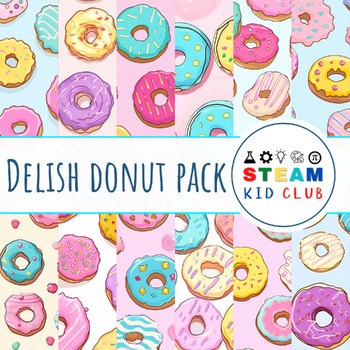 Preview of Donut Clipart Paper Pack | Donut Bulletin Board | Donut Decor | Donut Birthday