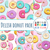 Donut Clipart Paper Pack | Donut Bulletin Board | Donut De