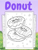 Donut Coloring Pages Printable Food Coloring Pages For Kid