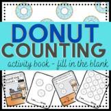 Donut Counting 1 Through 12 Activity Book - Fill in the Blank