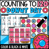 Donut Day Counting to 120 Math Center: Donut Themed Count 