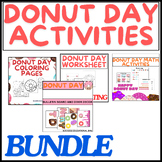 Donut Day Activities,Craft,Worksheet,Motor skills,Bundle,c