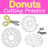 Donut Day Cutting Practice : Scissor Sills Worksheets | Do