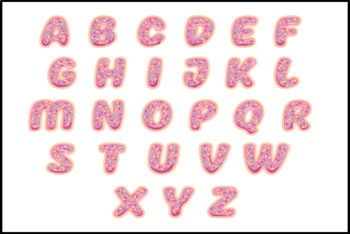 Donut Font Svg Png Pdf Alphabet by elegtx | TPT