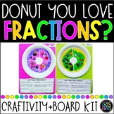 Donut Fractions | Fractions Craft | Fractions Bulletin Board | Donut Craftivity