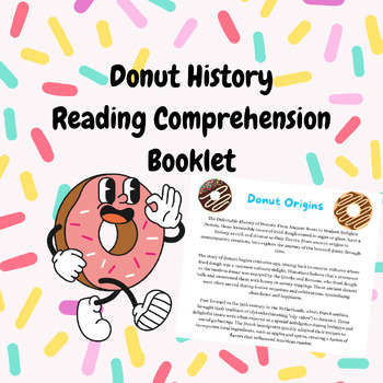 Preview of Donut History Reading Comprehension Booklet