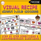 Donut Hole "Acorns" Visual Recipe {FREEBIE}