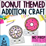 Donut Math Craft for Back to School or Summer Practicing A