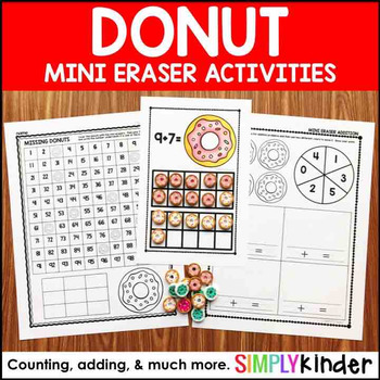 Preview of Donut Mini Eraser Activities