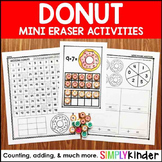 Donut Mini Eraser Activities
