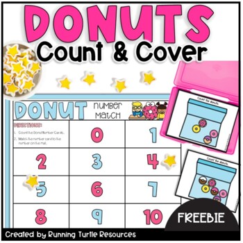 Donut Counting Clip Cards 0-30 Math Centers Laminated Teacher Resource 