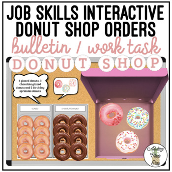 Preview of Donut Orders Interactive Bulletin Board Work Task