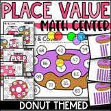 Donut Place Value Math Mats Flip and Cover