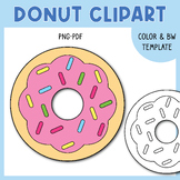 Donut Printable Craft Template Outlines Clip Art | Nationa