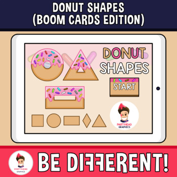 Preview of Donut Shapes (Boom Cards Edition)