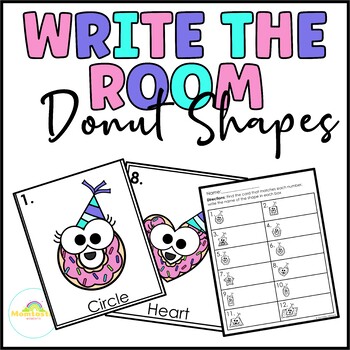 Preview of Donut Shapes Write The Room