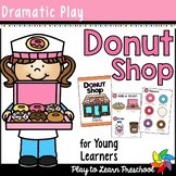 Donut Shop Dramatic Play Bakery Pretend Play Printables fo