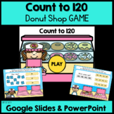 Donut Shop Math Game - Count to 120 - for Google Slides(TM