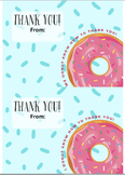 Donut Thank You Notes