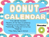 Donut Themed Calendar Set