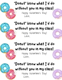 Donut Valentine's Day Gift Tag