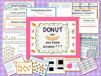 Preview of Donut You Know Division???-division notebook