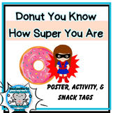 Activity, Poster, and Snack Labels for theme: Donut You Kn