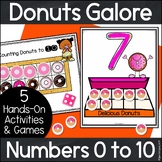 Donut Themed Math Activities to Count, Recognize, Form & C