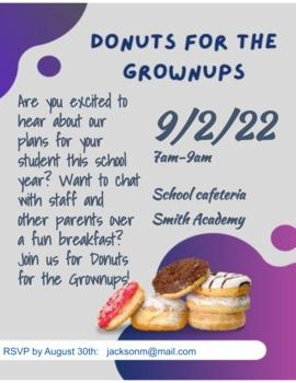Preview of Donuts for the Grownups Flyer Template