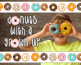 Donuts with Grown-Ups // Breakfast Bulletin Board Decor