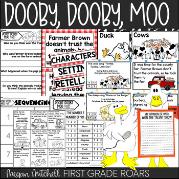 Preview of Dooby, Dooby Moo Activities Book Companion & Duck Nonfiction Informational Text