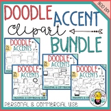 Doodle Accent Clipart BUNDLE | 100+ clipart pieces for per