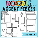 Doodle Sticky Notes and Accent Pieces Clipart by Kelly Benefield