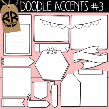 Preview of Doodle Accents Clipart Set 3