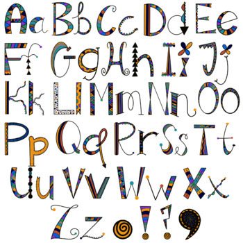 Preview of Doodle Alphabet and Number Font