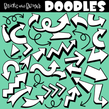 Preview of Doodle Arrows Clipart | Hand Drawn Clip Art