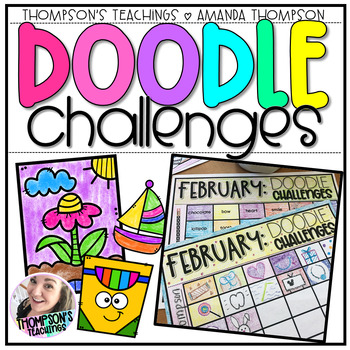 Preview of Doodle Challenges - Daily Doodle Activity