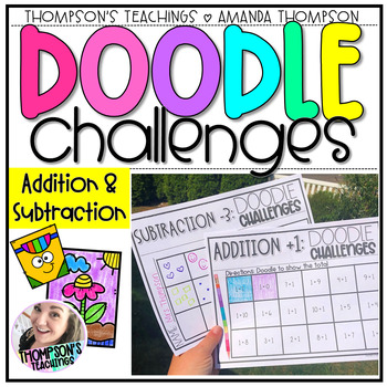 Preview of Addition and Subtraction Practice | Doodle Challenges