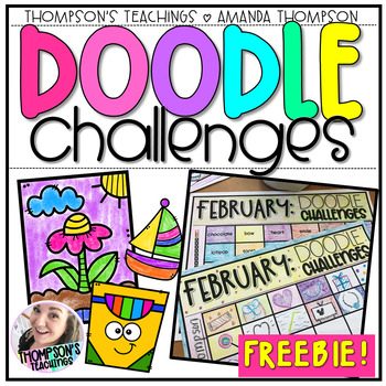 Preview of Doodle Challenges FREEBIE