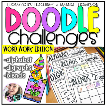 Preview of WORD WORK Practice | Doodle Challenges
