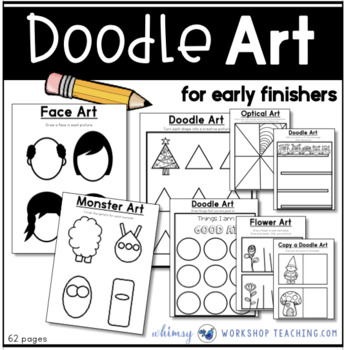 Preview of Doodle Art Workbook for Early Finishers - From Imagination Bundle