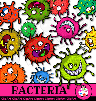Preview of Doodle Bacterial Germ Clip Art